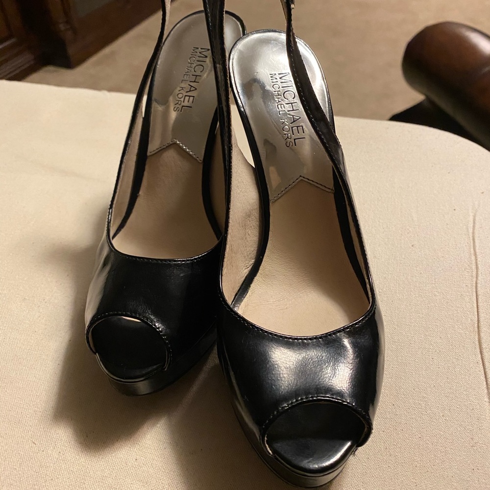 Michael Kors Heeled Peep Toe Shoes